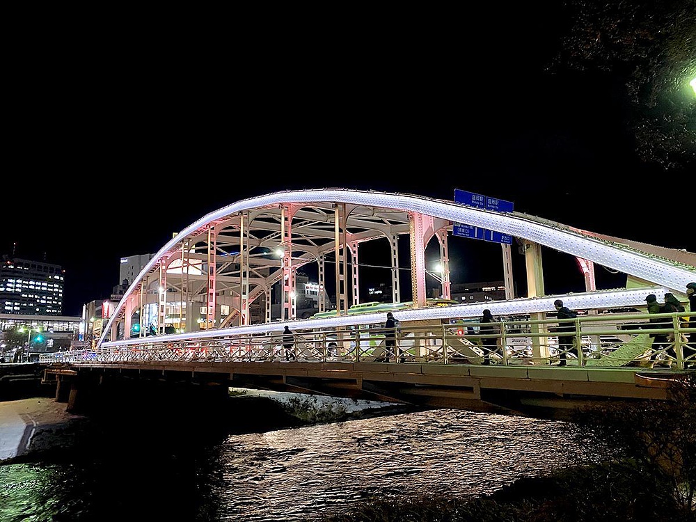 盛岡駅周辺（開運橋〜盛岡城跡公園）中津川6km