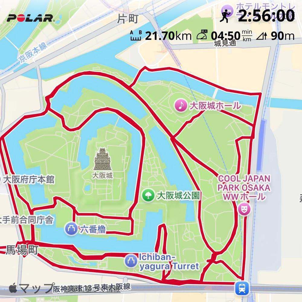 大阪城ランニング
