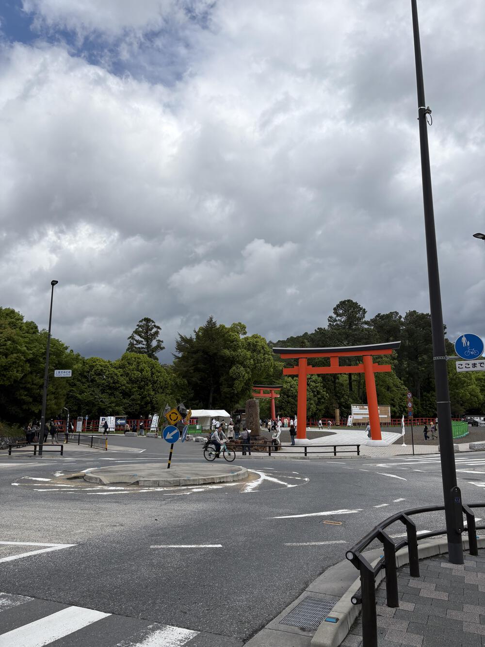 雨上がりの鴨川は少し風がありました
