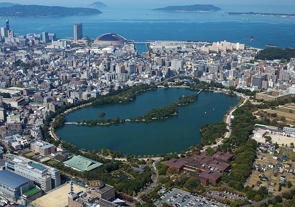 新宮から照葉と香椎浜経由で大濠公園一周