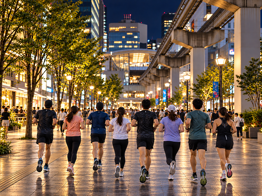 ガレーラ・サウナ立川発 ｜ 立川ナイトラン 街なか周回 5km