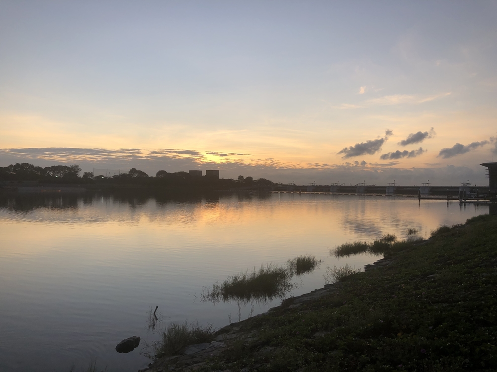 早朝のマリーナベイからマリナバラージへの写真4