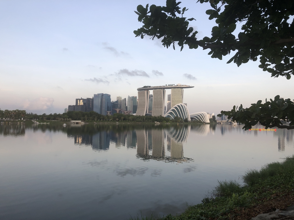 早朝のマリーナベイからマリナバラージへの写真5