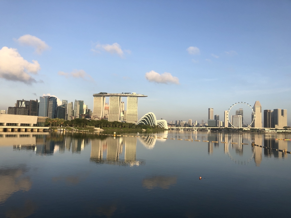 早朝のマリーナベイからマリナバラージへの写真7
