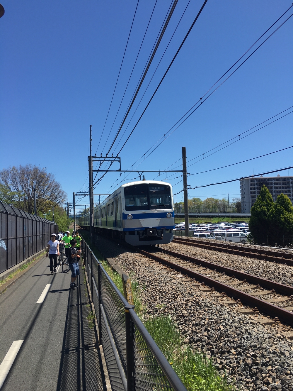 緑溢れる直線コース　多摩湖自転車歩行者道往復ほぼハーフの写真7
