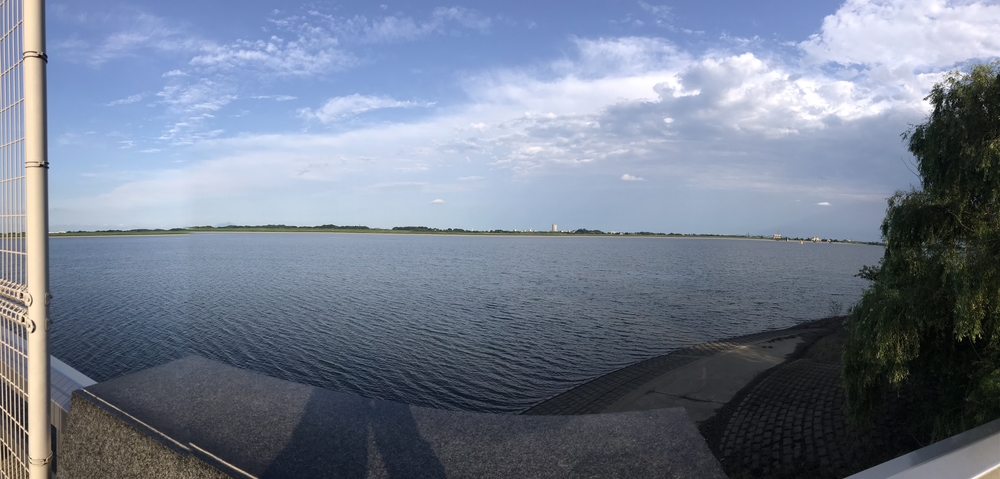 渡瀬遊水池（谷中湖）でポッキーラン（11.11km）のハートの風船お絵描きランの写真13