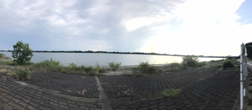 渡瀬遊水池（谷中湖）でポッキーラン（11.11km）のハートの風船お絵描きランの写真18