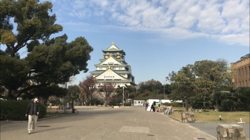 都会の中の空中トラック～大阪城公園の写真17