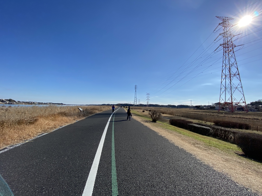 べた凪鏡のような手賀沼一周の写真10