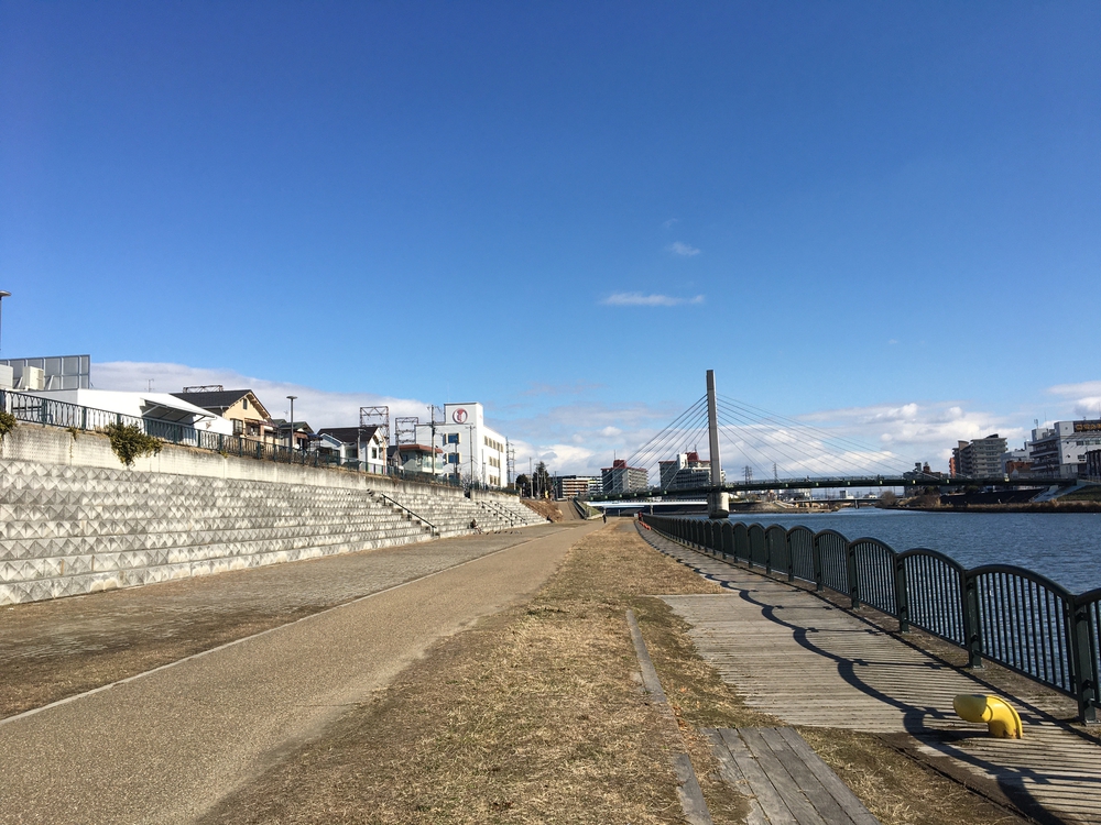 神崎川左岸ハーフマラソン練習の写真4