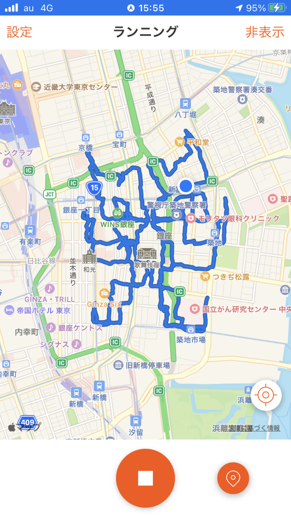 お絵描きラン（31）歌舞伎の隈取【中央区】の写真3