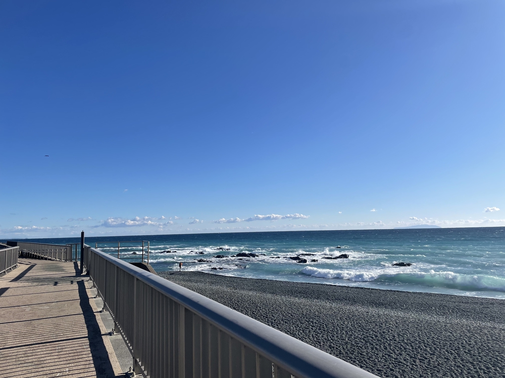 大磯町　海を感じながらサイクリングロードをショートランの写真4