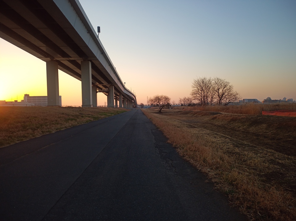 新中川中川荒川新川で1周 ラントリップ
