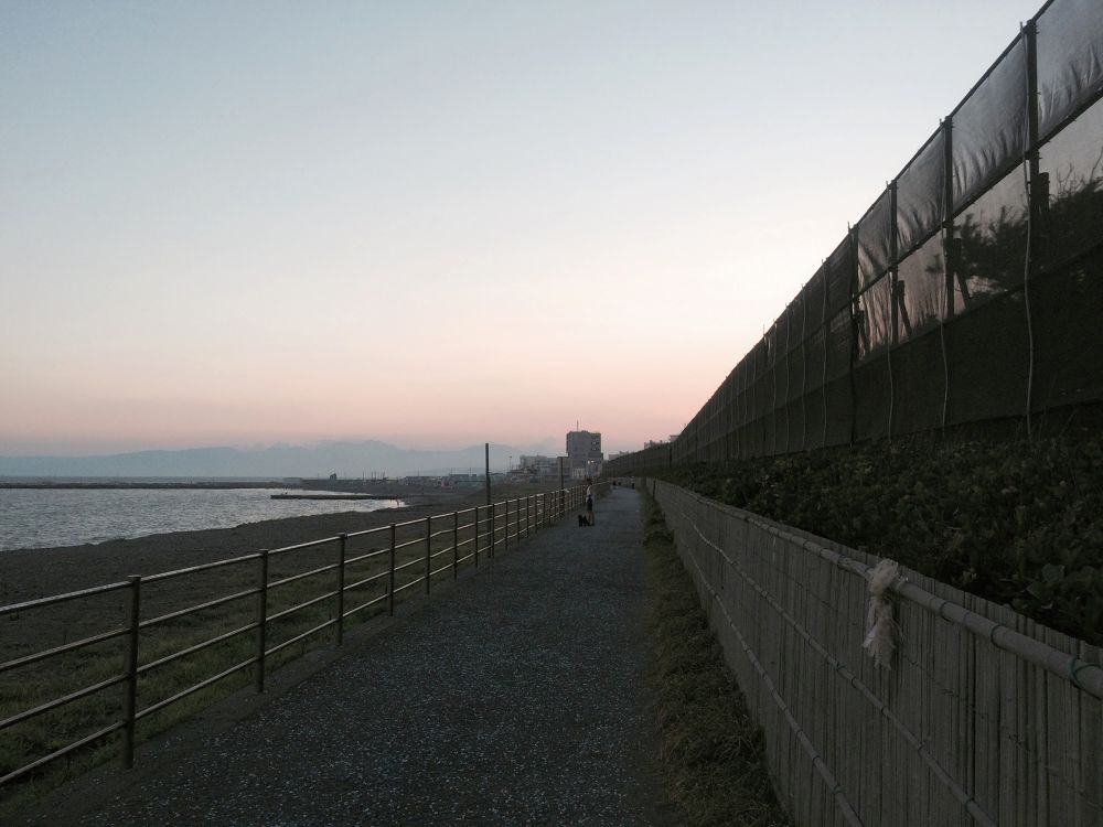 絶景ポイント！潮風と夕焼け富士山を味わうの写真5