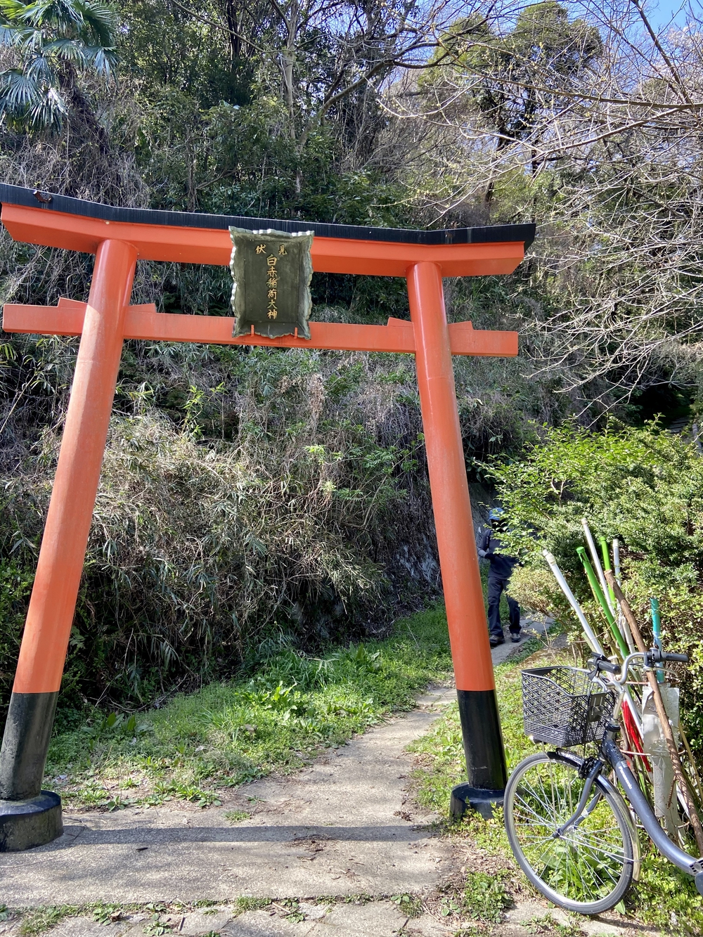 伏見赤白稲荷神社へのトレランコースの写真5