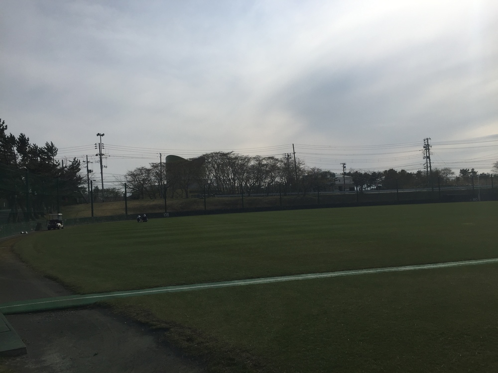風車と巨大な太陽光パネル一団を背景にここにしかない景観を嗜むの写真6