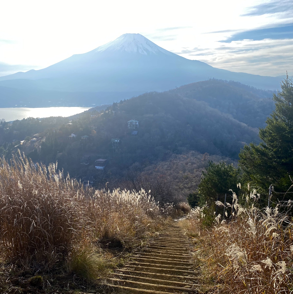トレイル・ハイキングしながらの富士山の写真6