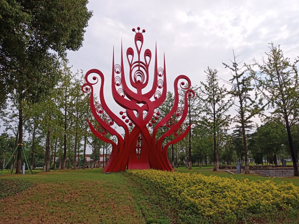 中国　衢州市　凤凰湖公园１周の写真4