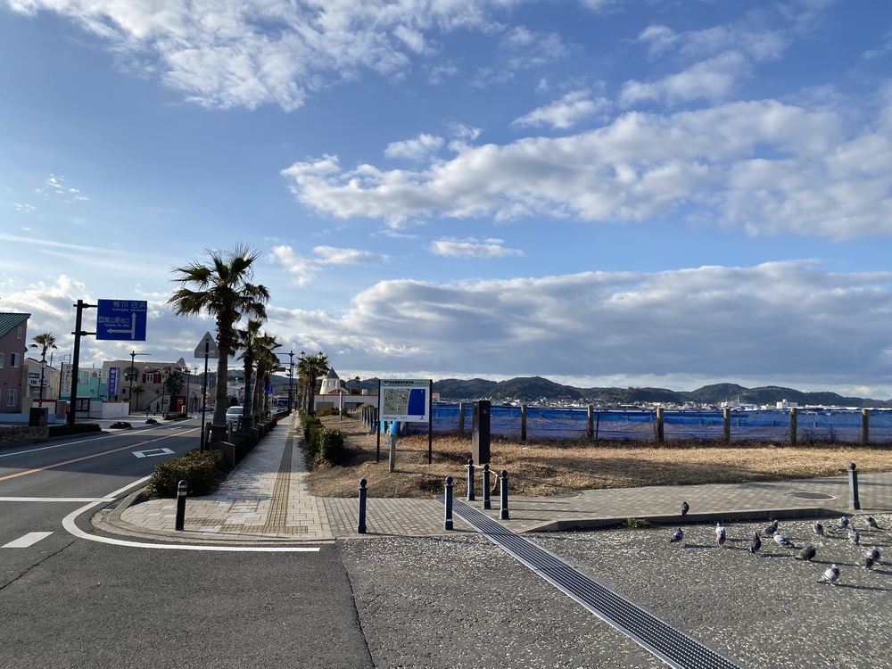 沖ノ島　無人島を目指す浜辺の道の写真3