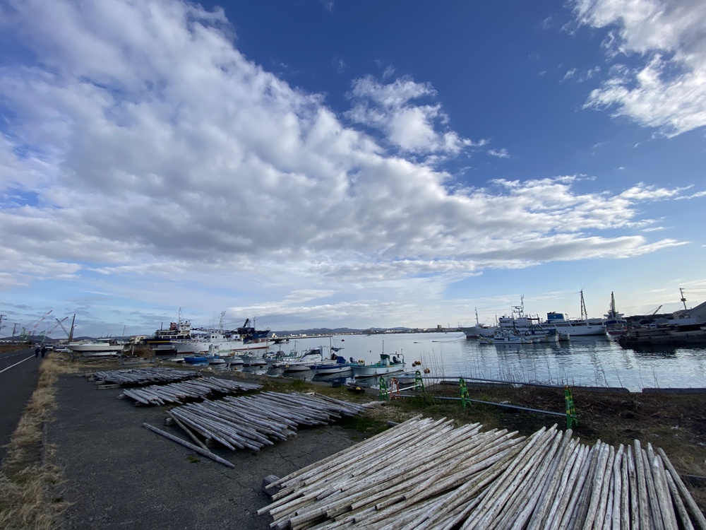 沖ノ島　無人島を目指す浜辺の道の写真6