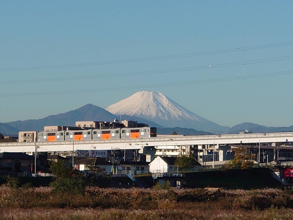 立川10ｋｍ・多摩川河川敷から立川市街への写真4