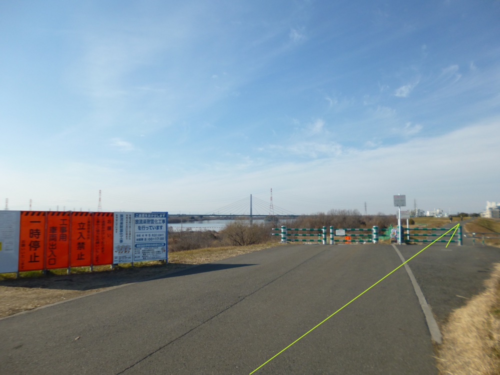 彩湖一周（堰堤上）9kmの写真6