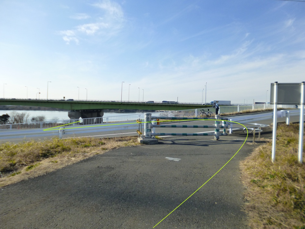 彩湖一周（堰堤上）9kmの写真7