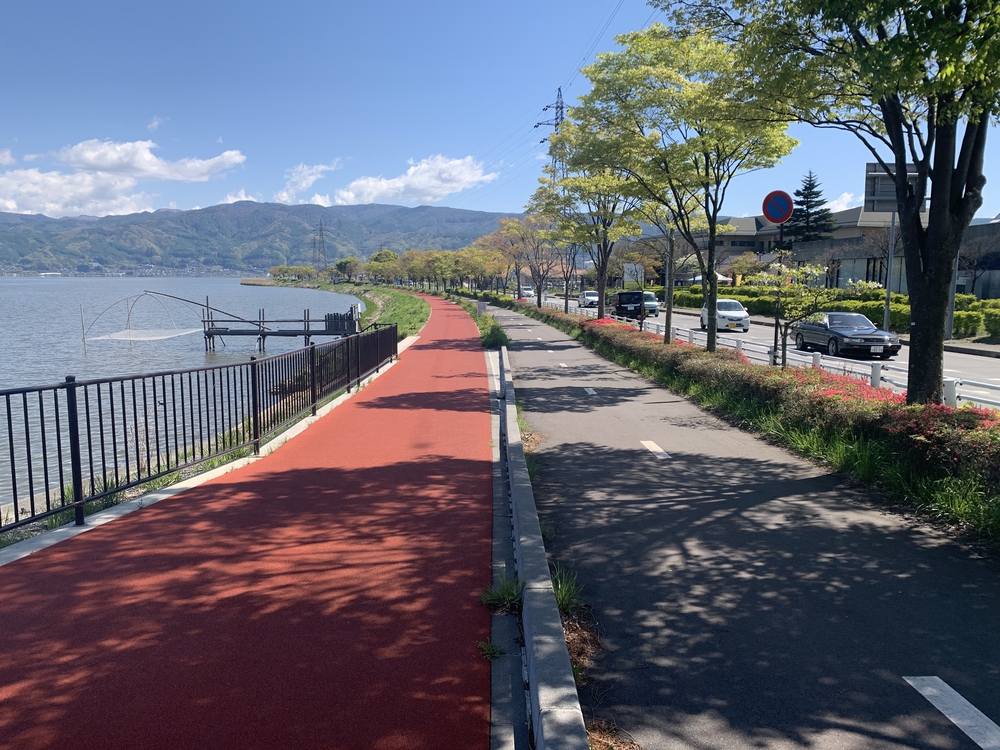 諏訪湖一周16kmの写真9