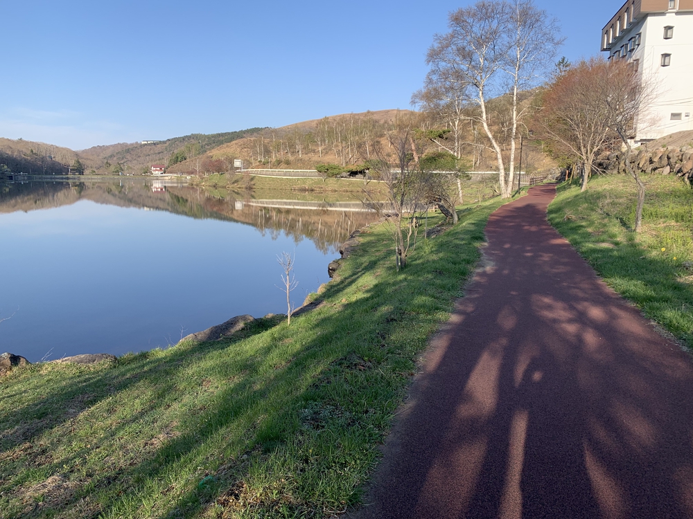 白樺湖一周3.8kmの写真8