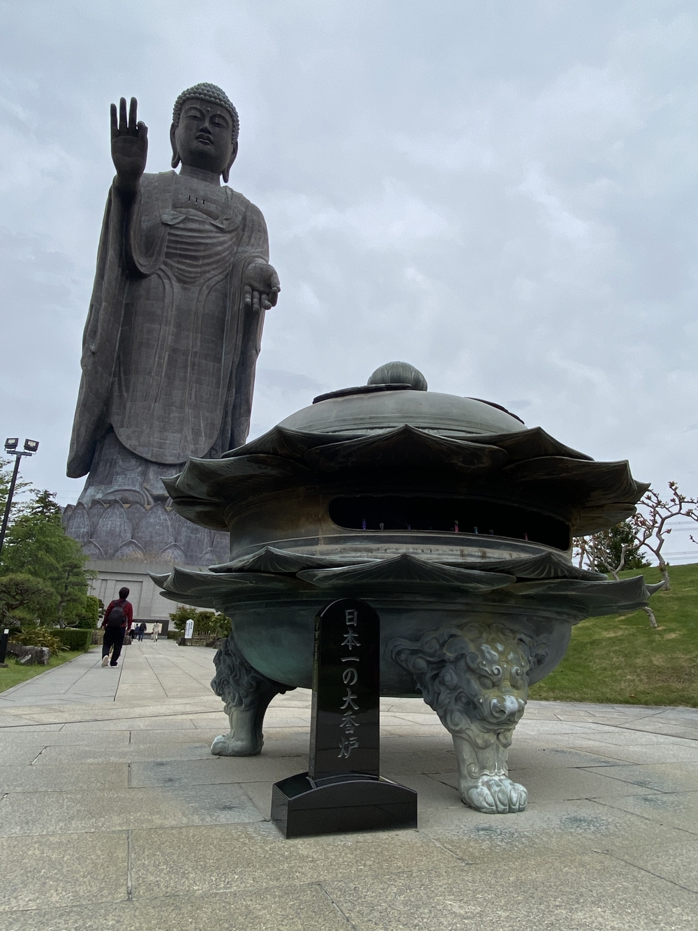 牛久大仏を仰ぎながらのランの写真3