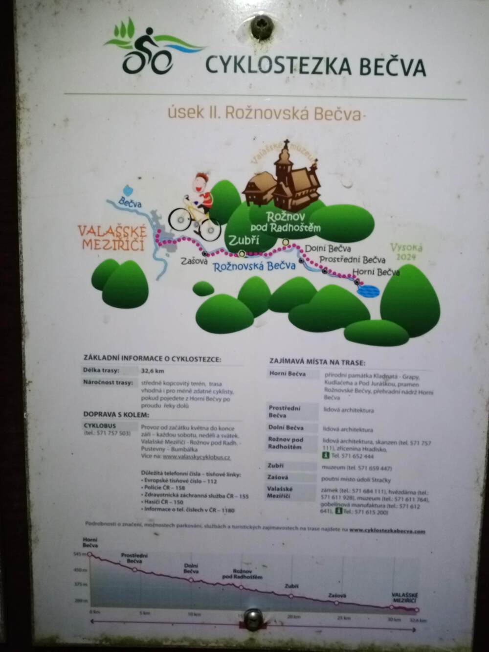 チェコ　ロジュノフ　Bečva River沿いのコースの写真4