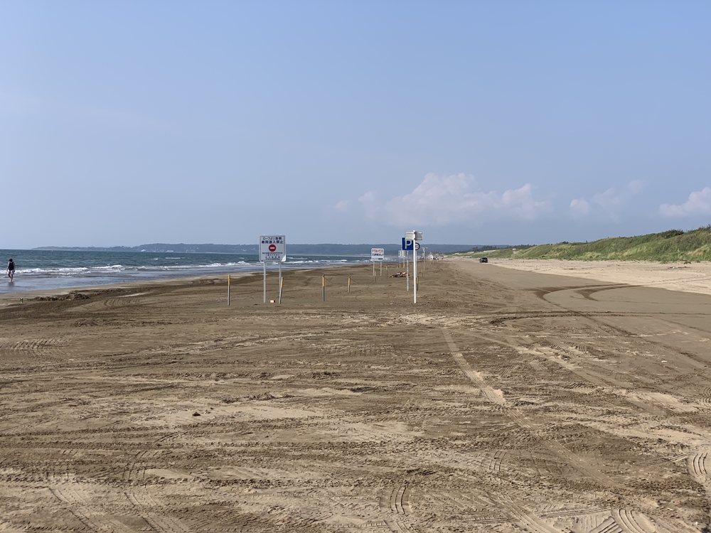 波打ち際でラン！千里浜なぎさドライブウェイの写真5