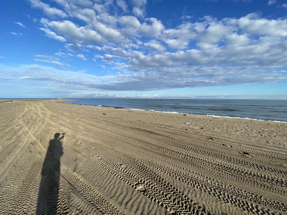 新潟の五十嵐浜をモーニングランの写真4