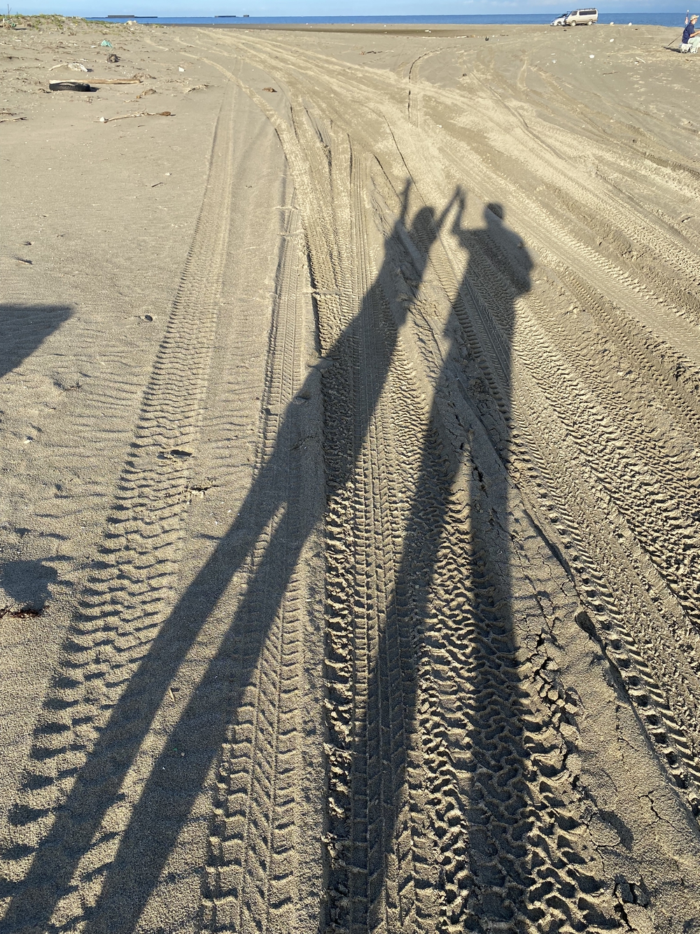 新潟の五十嵐浜をモーニングランの写真9