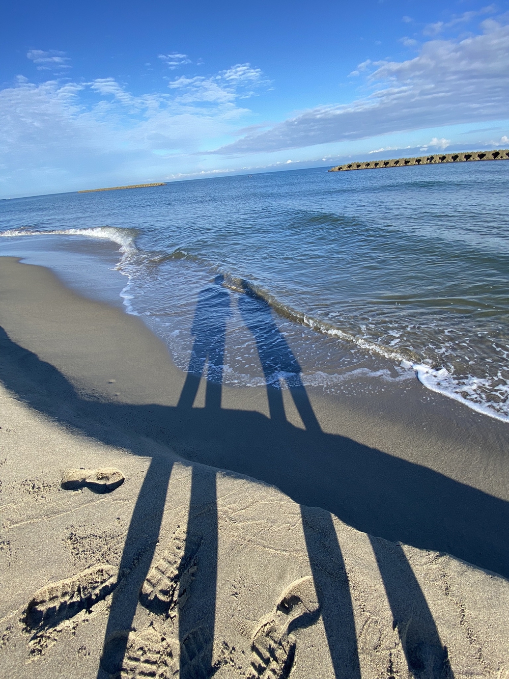 新潟の五十嵐浜をモーニングランの写真14