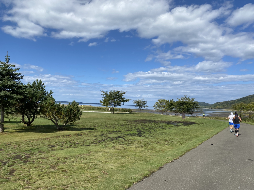 オホーツク網走マラソンのコース（　　最高に素敵なコースです）の写真6