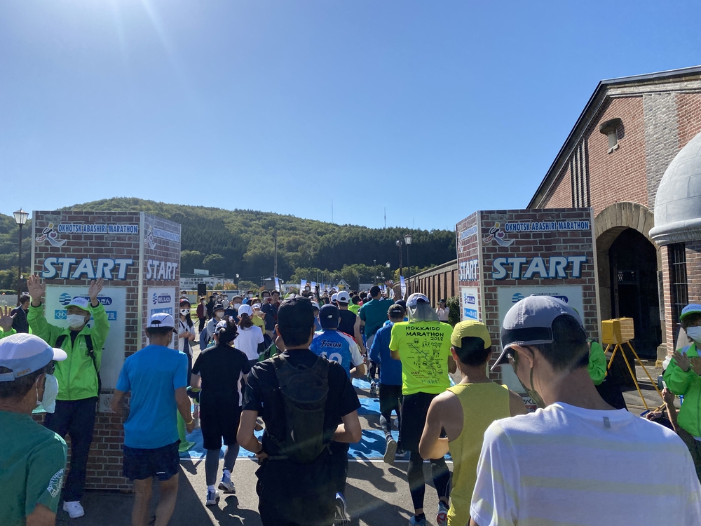 オホーツク網走マラソンのコース（　　最高に素敵なコースです）の写真14