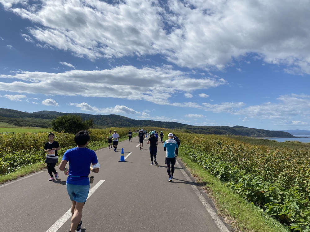 オホーツク網走マラソンのコース（　　最高に素敵なコースです）の写真37