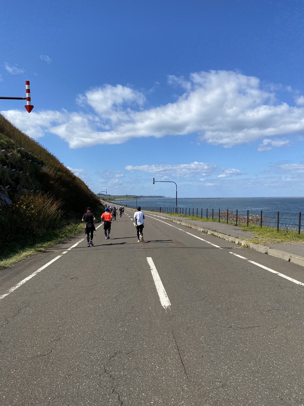 オホーツク網走マラソンのコース（　　最高に素敵なコースです）の写真42