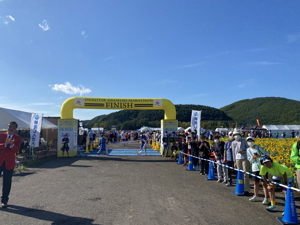 オホーツク網走マラソンのコース（　　最高に素敵なコースです）の写真49