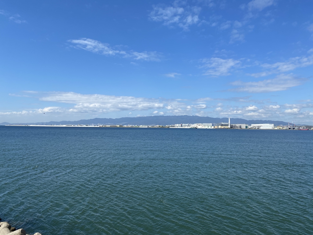 舞洲から北港を経て淀川堤防を走るコースの写真5