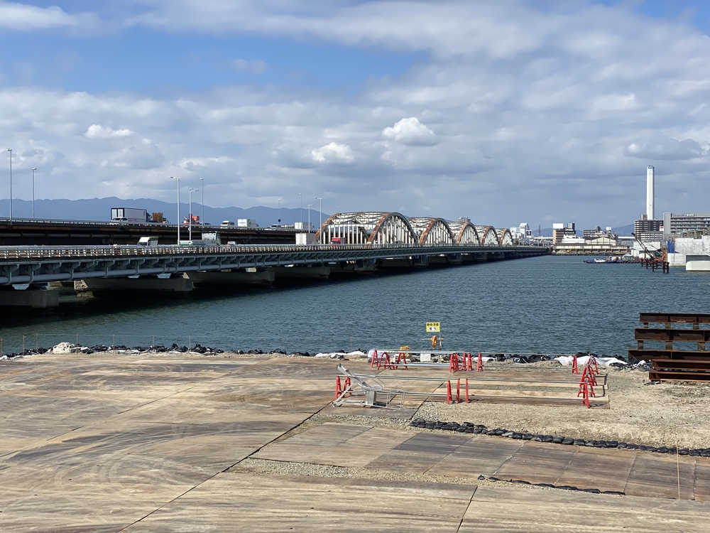舞洲から北港を経て淀川堤防を走るコースの写真9