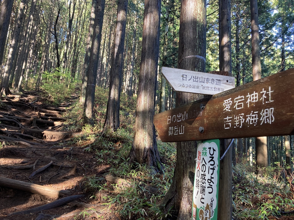 LANI HEAD TRAILで雲海の日出山から御岳山への写真6