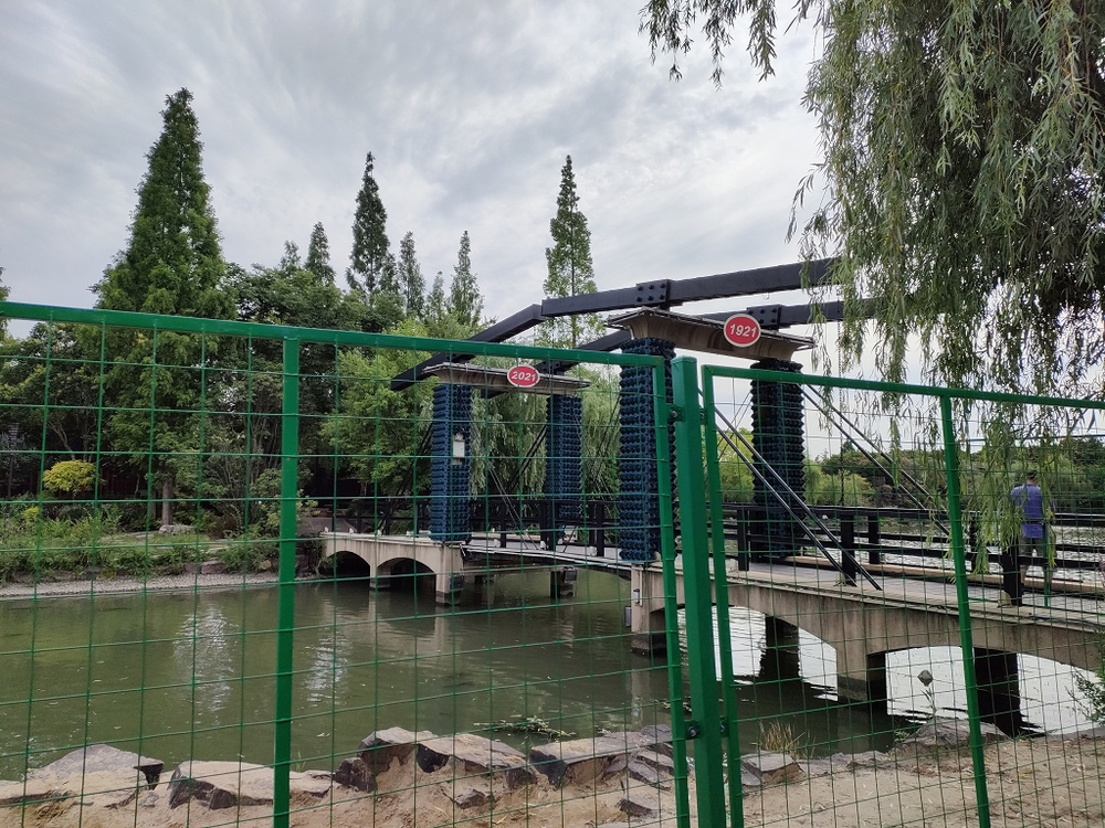 上海　思贤公园水辺ランの写真12