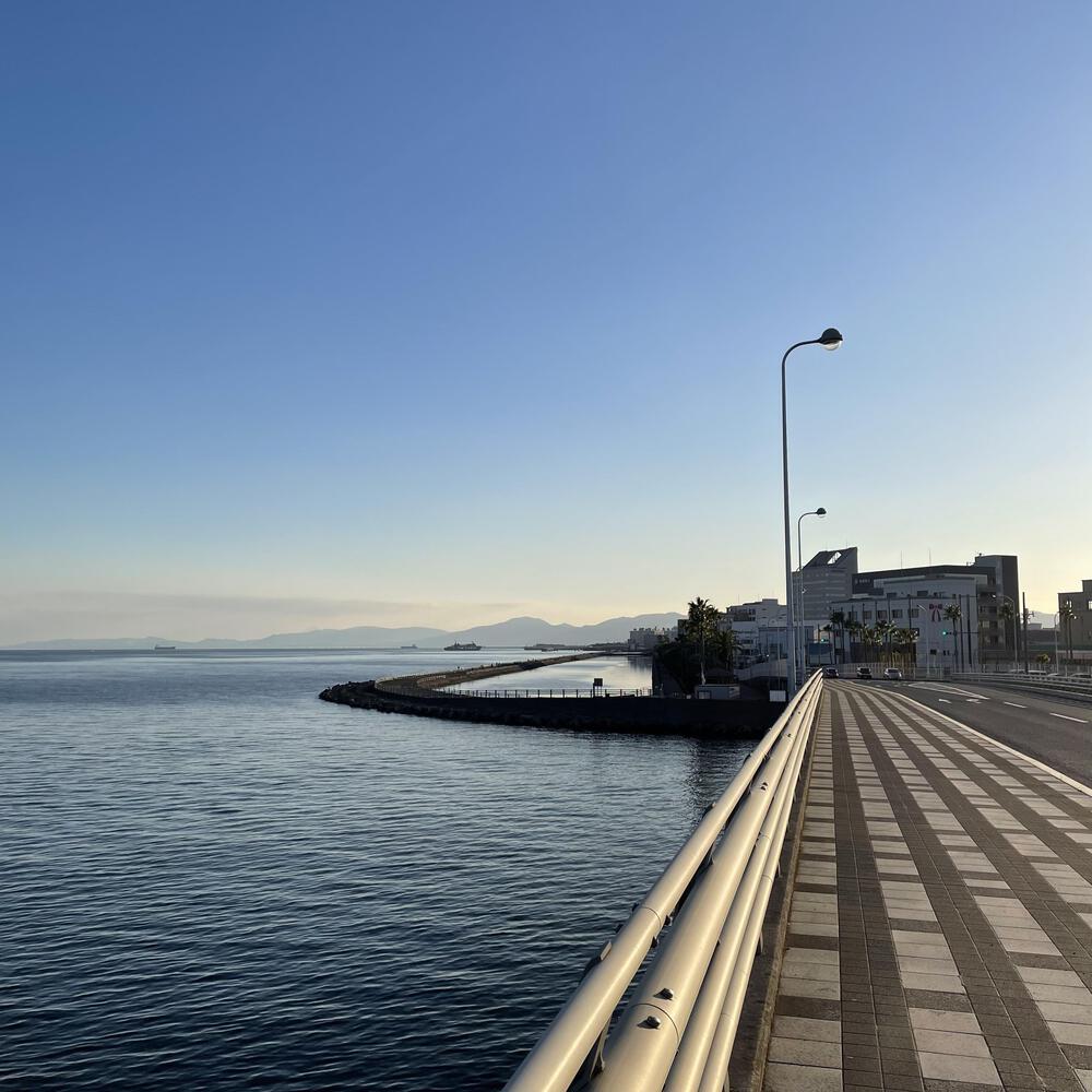 【天文館発:周回】⇒与次郎ヶ浜長水路⇒市電車庫⇒JR転車台⇒甲突川遊歩道⇒天文館の写真7