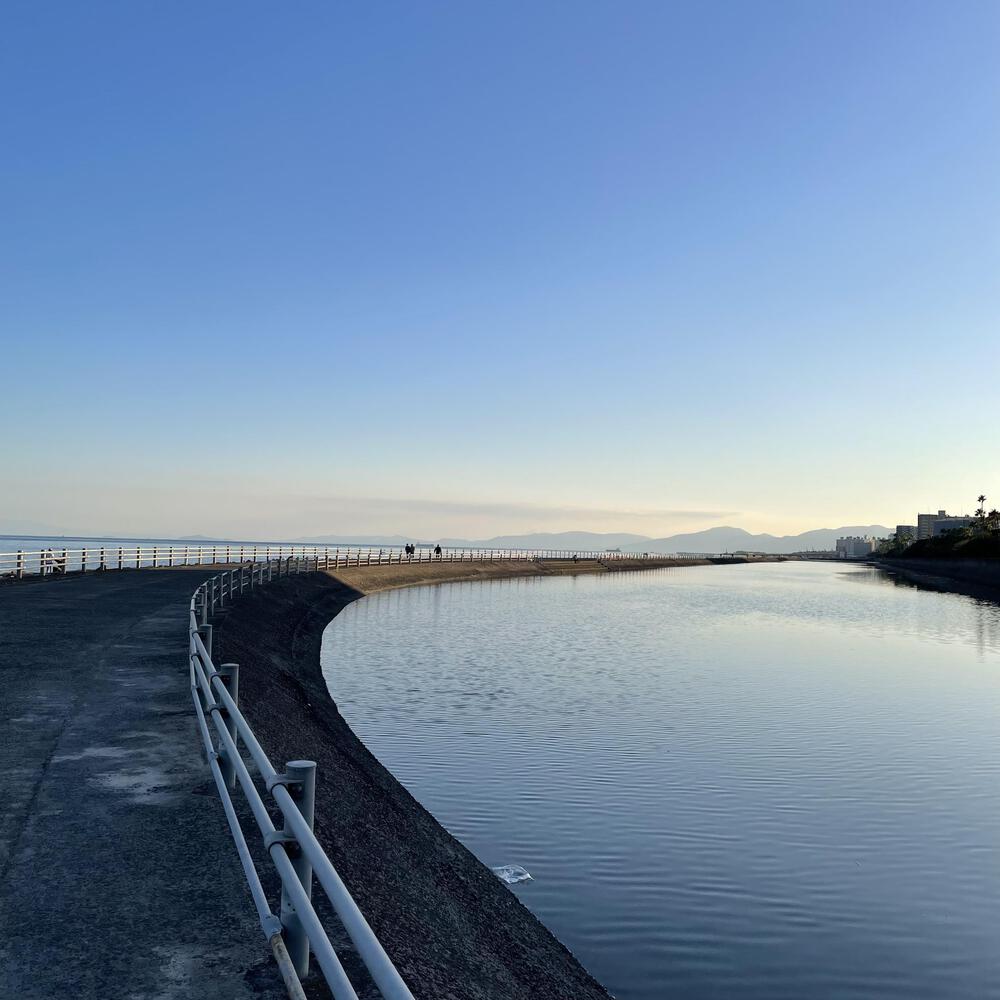 【天文館発:周回】⇒与次郎ヶ浜長水路⇒市電車庫⇒JR転車台⇒甲突川遊歩道⇒天文館の写真9