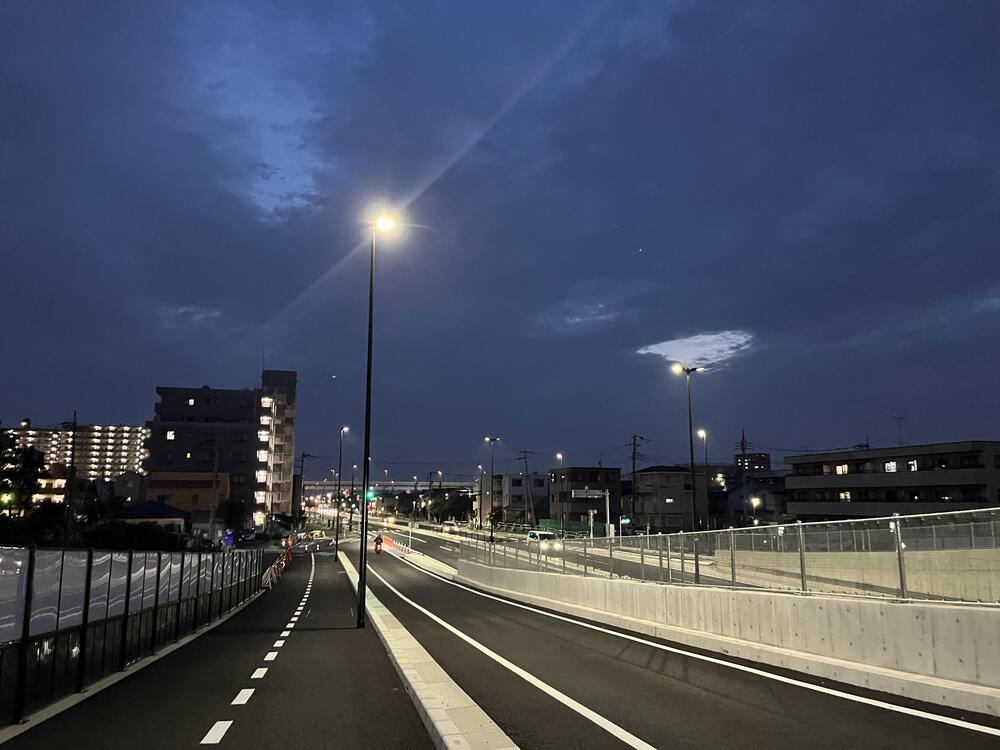 浦和、道場三室線の広～い歩道を一直線の写真4
