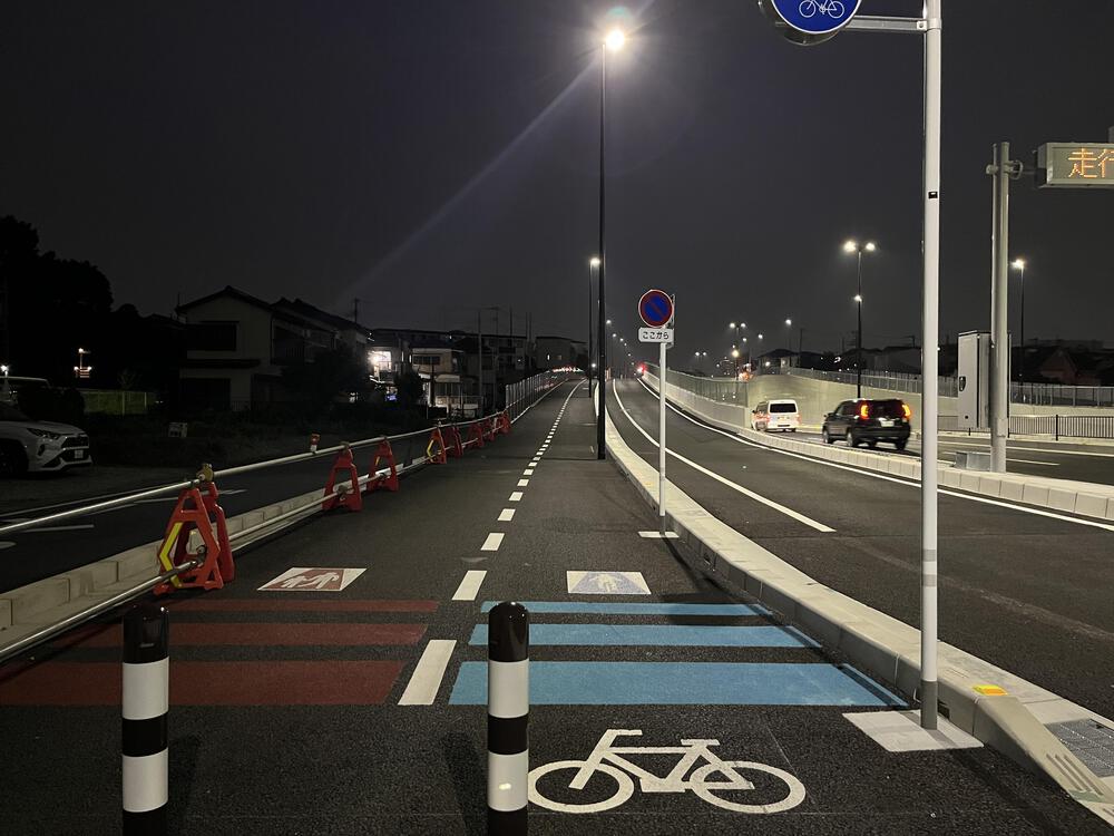 浦和、道場三室線の広～い歩道を一直線の写真7
