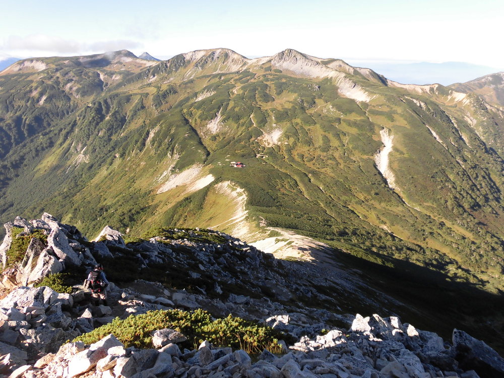 北アルプスの最深部（鷲羽岳、水晶岳）の写真6