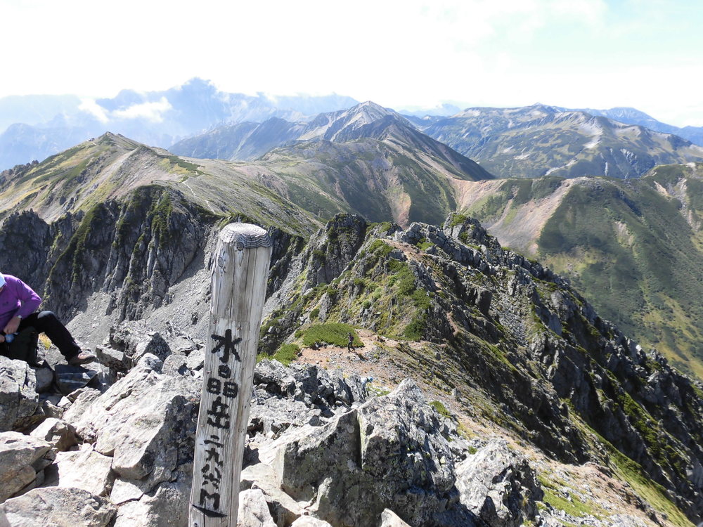北アルプスの最深部（鷲羽岳、水晶岳）の写真9